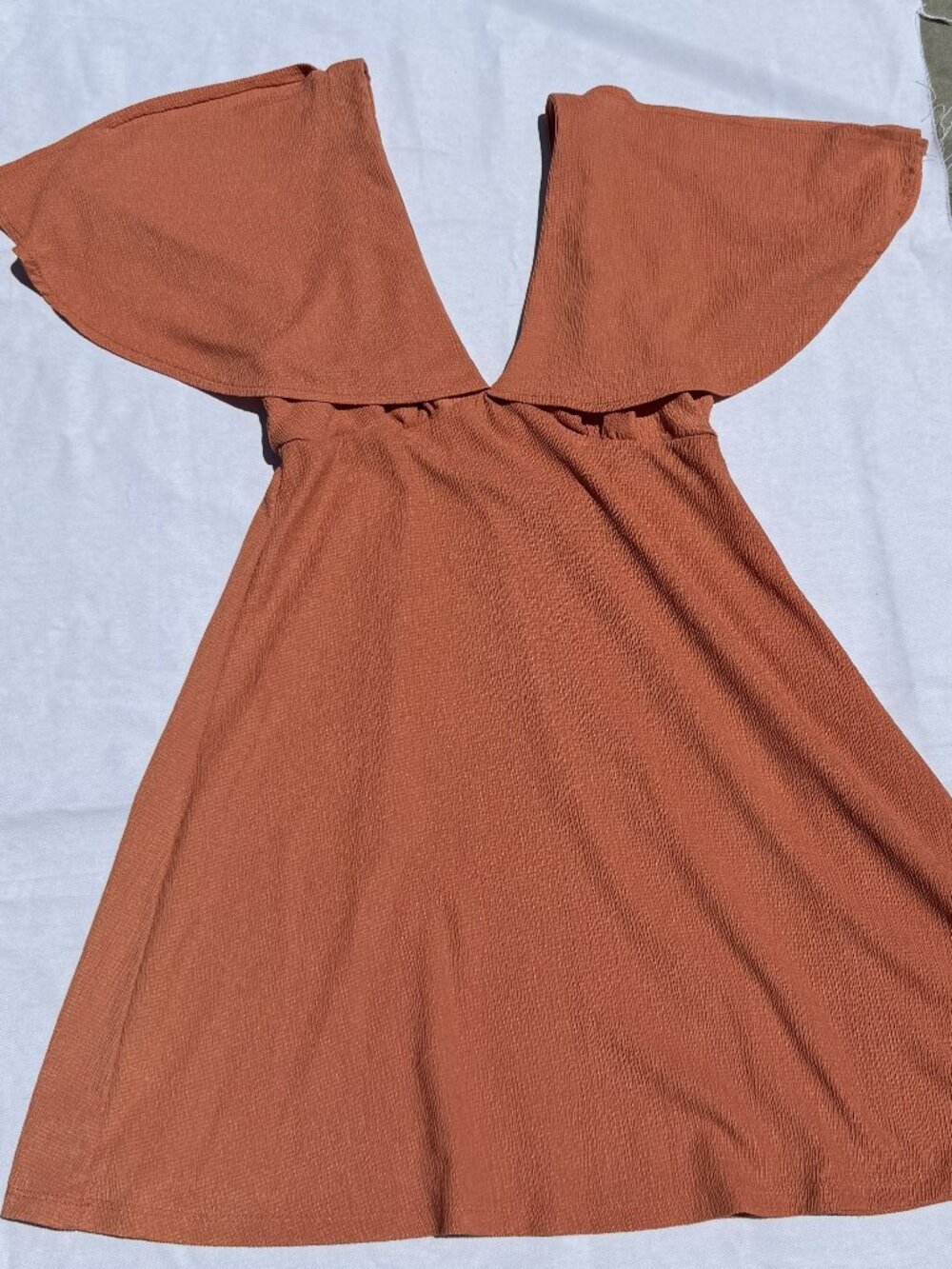 Orange Women's Casual Mini Dress